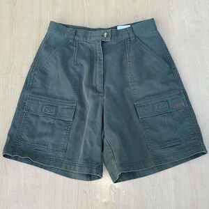 Woolrich Women's Cotton Cargo Hiking Shorts Outdoor Camping Dark Olive Sz 8 1715